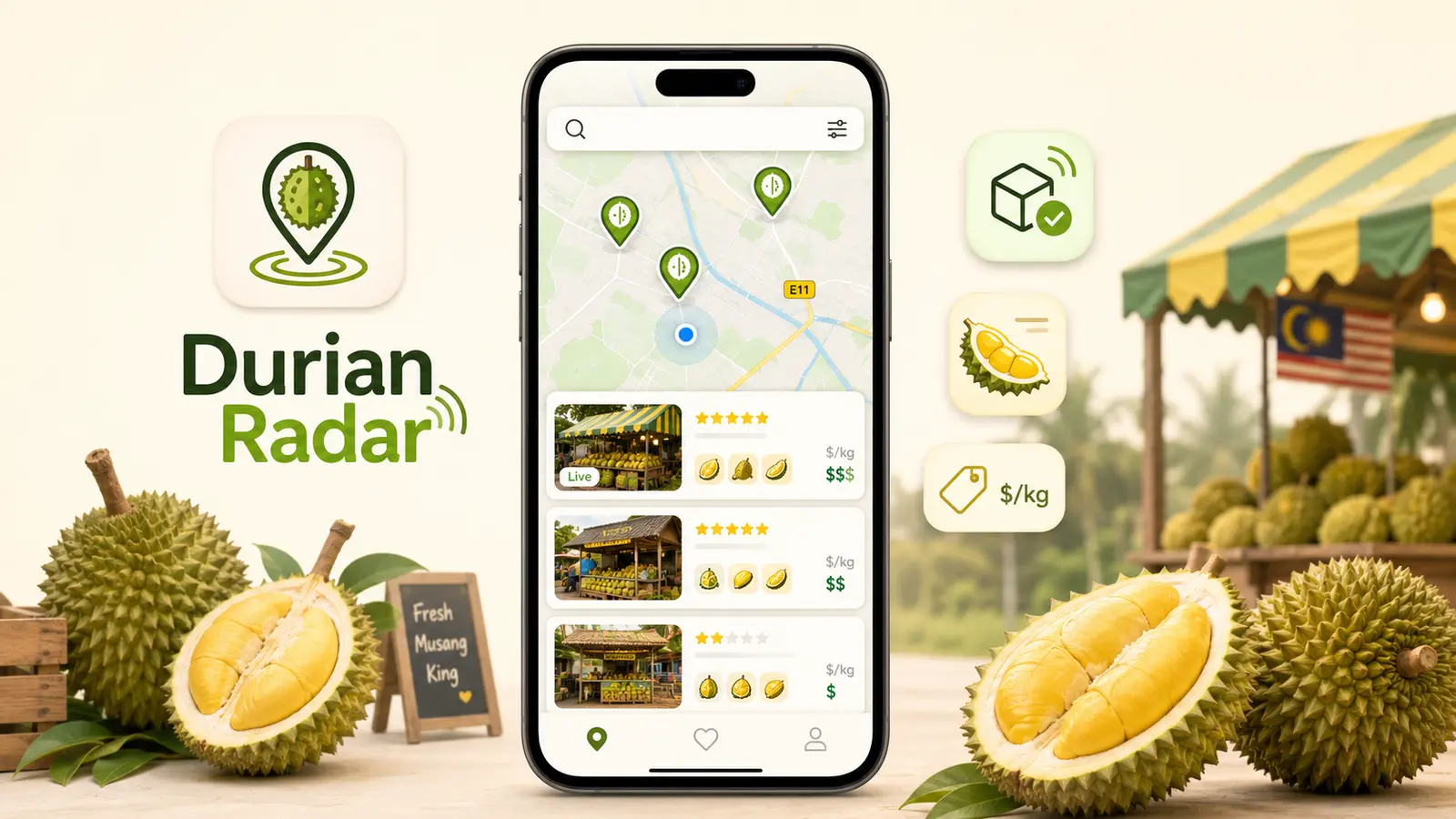 Durian Radar pratonton projek
